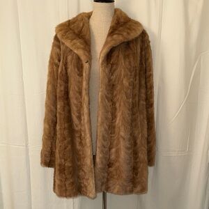 Flemington Furs Elegant Brown Mink Fur Coat